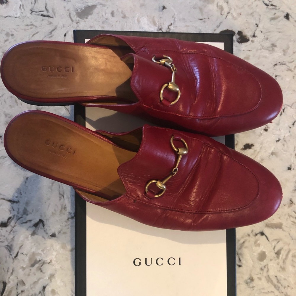 Gucci women’s princetown leather mules